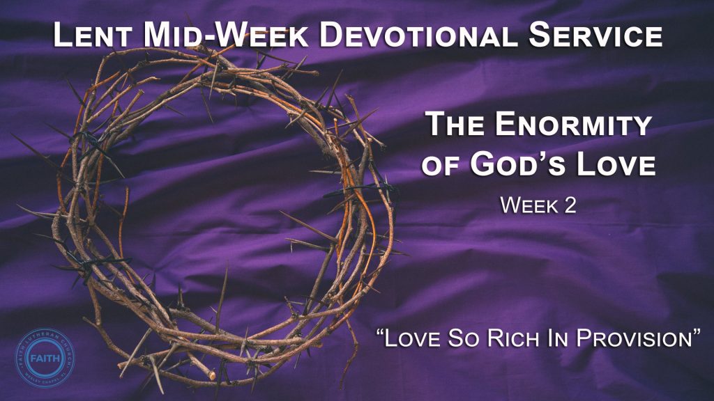 Lent Mid-Week Devotional Service – Week 2