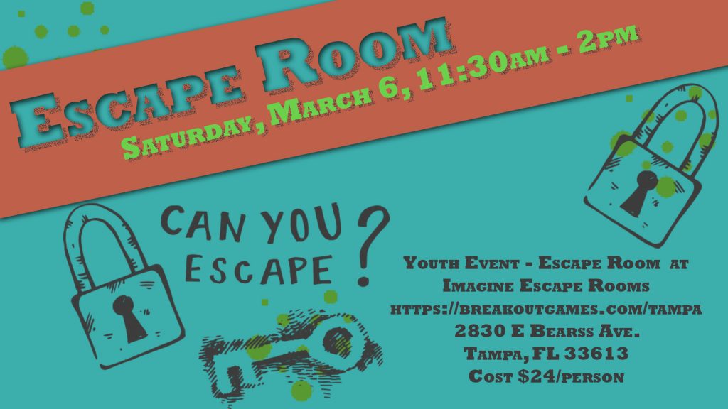 Youth Event – Escape Room