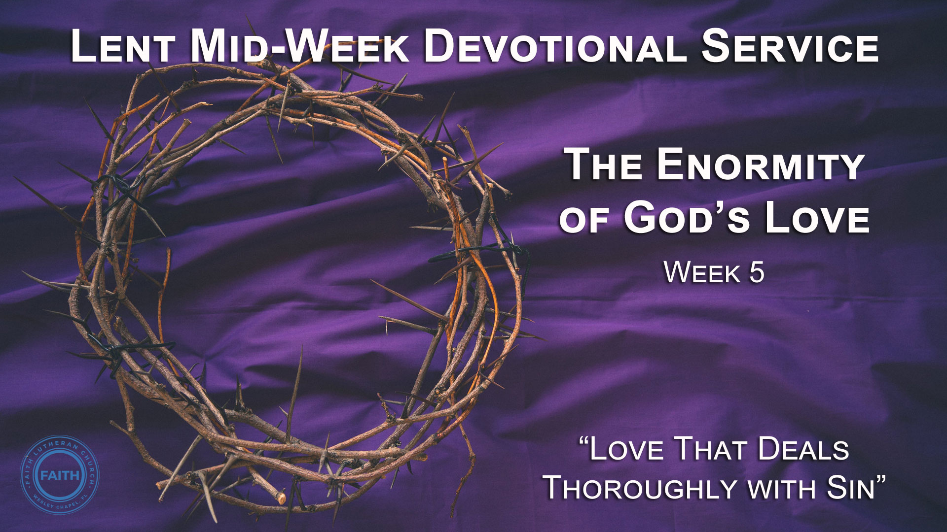 Lutheran Lent Worship Service