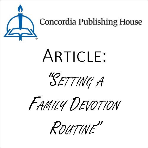 Family Devotion Routine