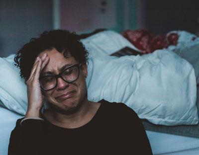 Daily Devotion - Praying with Jesus - Help my Unbelief - Woman crying