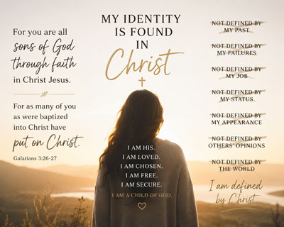 Daily Devotion - Faith Lutheran Church, Wesley Chapel, FL - Our identity is in Christ