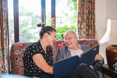 Daily Devotion - Faith Lutheran Church, Wesley Chapel, FL - Woman and an elderly man