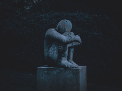 Daily Devotion - Faith Lutheran Church, Wesley Chapel, FL - Statue of a sad child