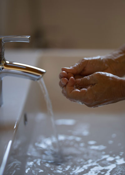 Daily Devotion - Faith Lutheran Church, Wesley Chapel, FL - Washing hands