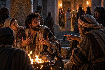 Daily Devotion - Faith Lutheran Church, Wesley Chapel, FL - Empty tomb - Peter denies Jesus