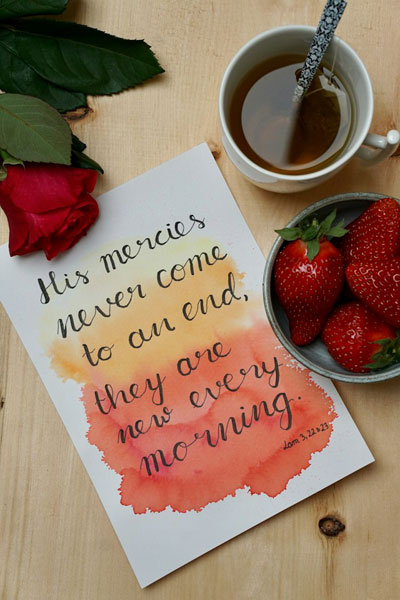 The Other Six - Faith Lutheran Church, Wesley Chapel, FL - God's mercies are new every morning card